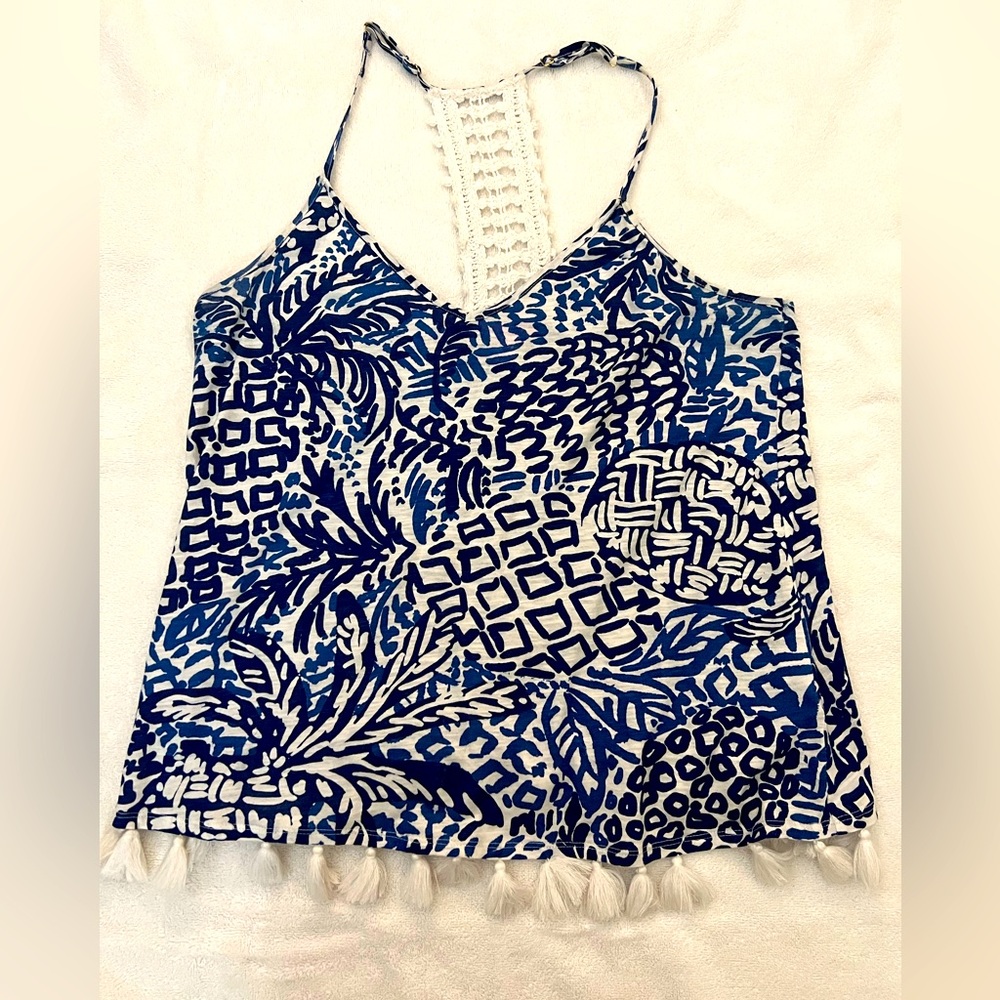 Lilly Pulitzer blue and white Tank